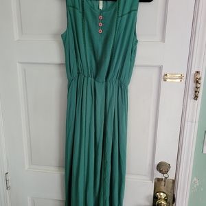 MUD PIE Green Maxi dress Size Medium